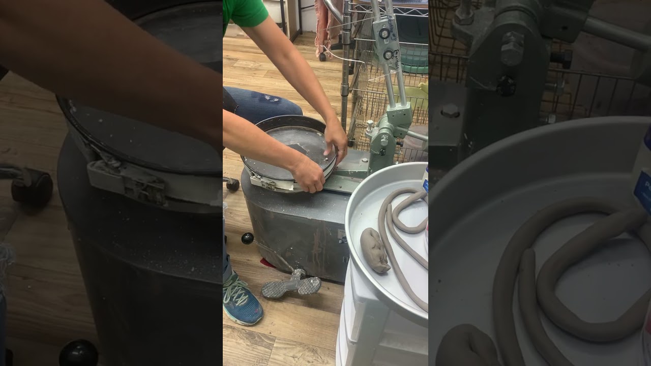 Mold making prep with Shimpo jigger arm