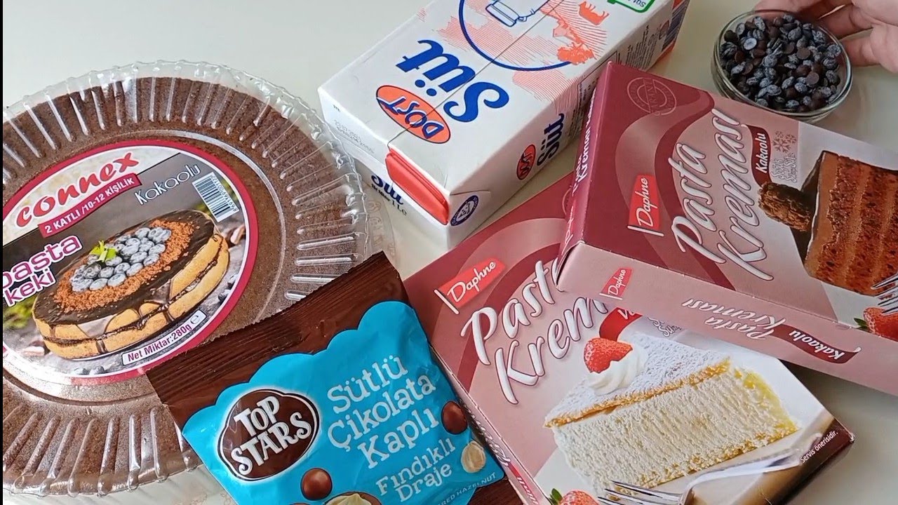 BİM malzemeleriyle söz ve nişan pastası yapımı | Şahane Yaş Pasta | Kolay Pasta | Doğum günü Pastası
