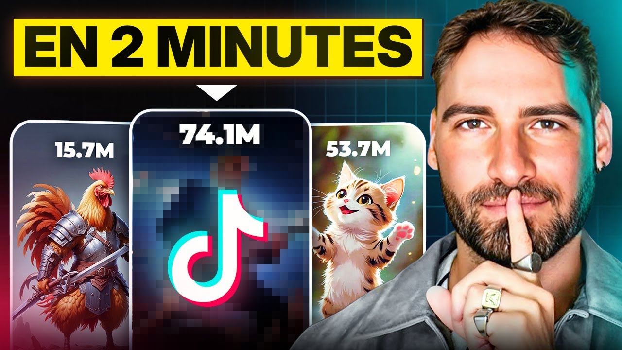 🚀  Cette nouvelle IA g&eacute;n&egrave;re des vid&eacute;os VIRALES TikTok en 2 minutes sans montrer son visage