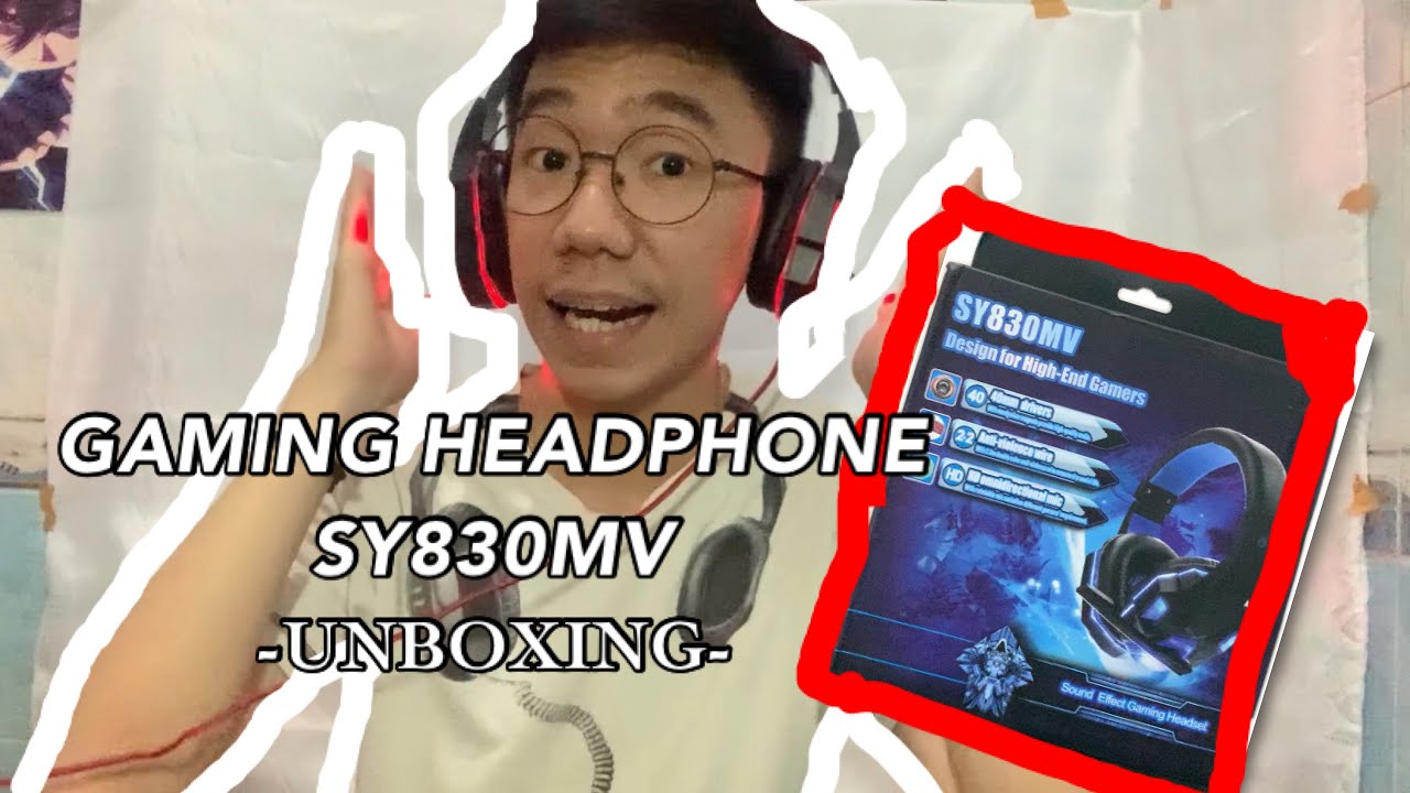 UNBOXING GAMING HEADPHONE SY830MV