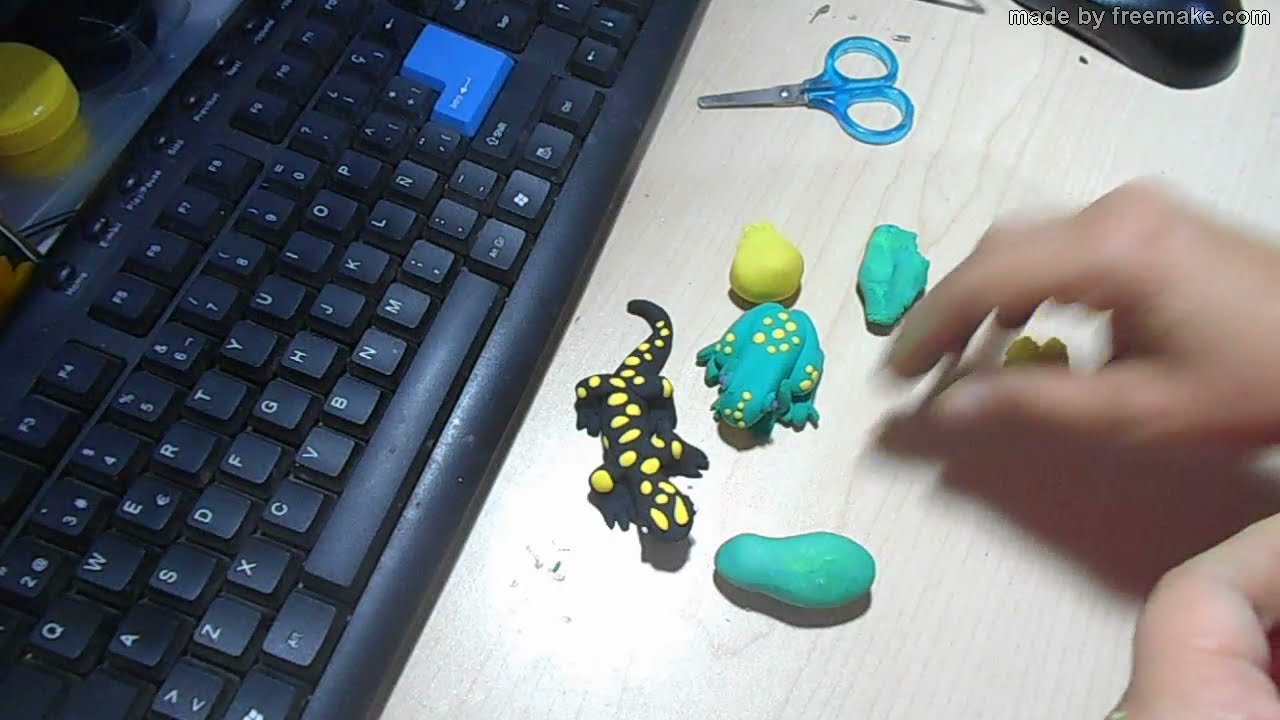 Como hacer una ranita de plastilina