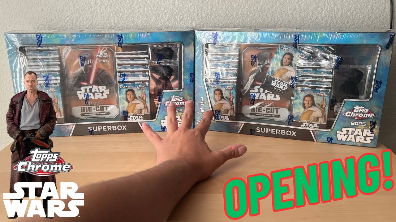 ЗОЛОТОЙ УЛОВ В НАШИХ ПОСЛЕДНИХ 2 КОРОБКАХ ГОДА! Открытие Star Wars Topps Chrome 2025 Costo Superbox!
