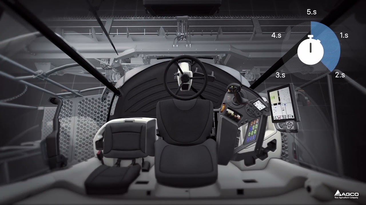 AGCO AutoDock header docking system for Fendt IDEAL combines