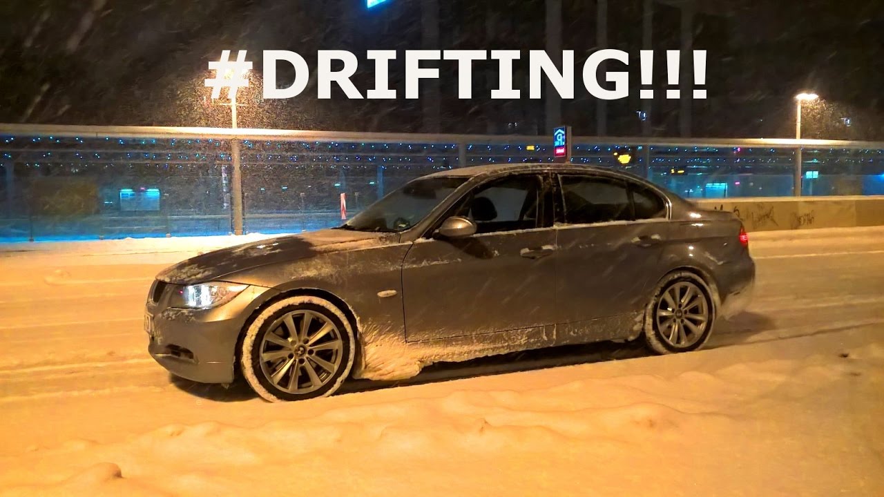 Fast City Drifting | BMW 330i | eLSD | Snow 2017 in Chemnitz