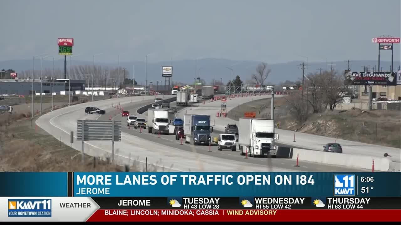 I-84 widening project opens three lanes between Twin Falls and Jerome