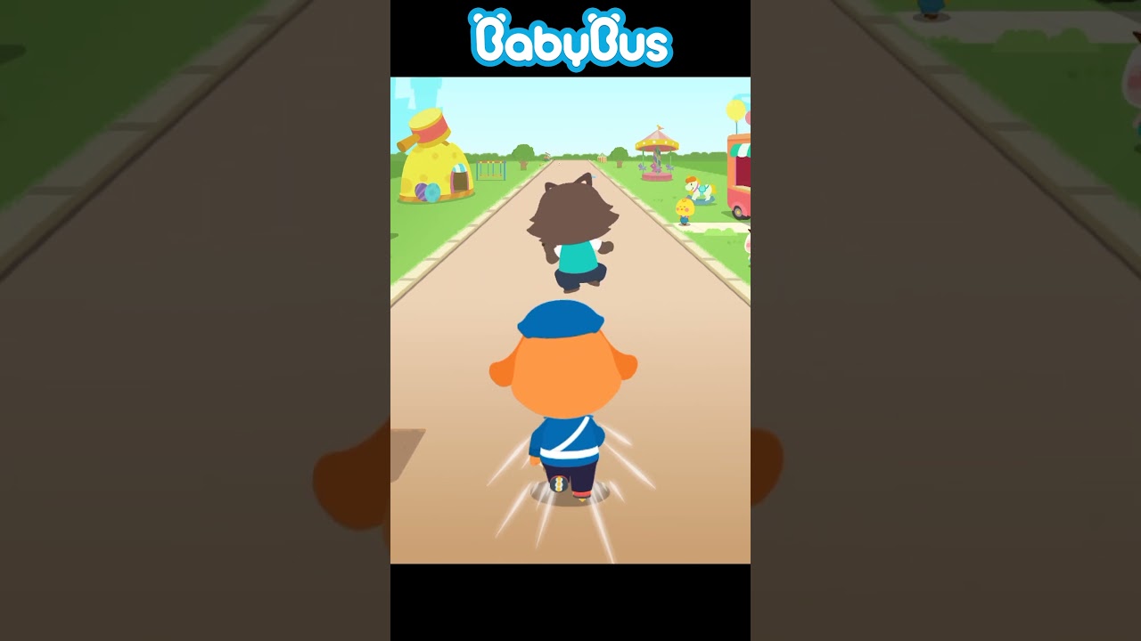 Go! Catch the bad guy! #Police Game#Sheriff Labrador# Safety Tips #Little Panda's Police Station