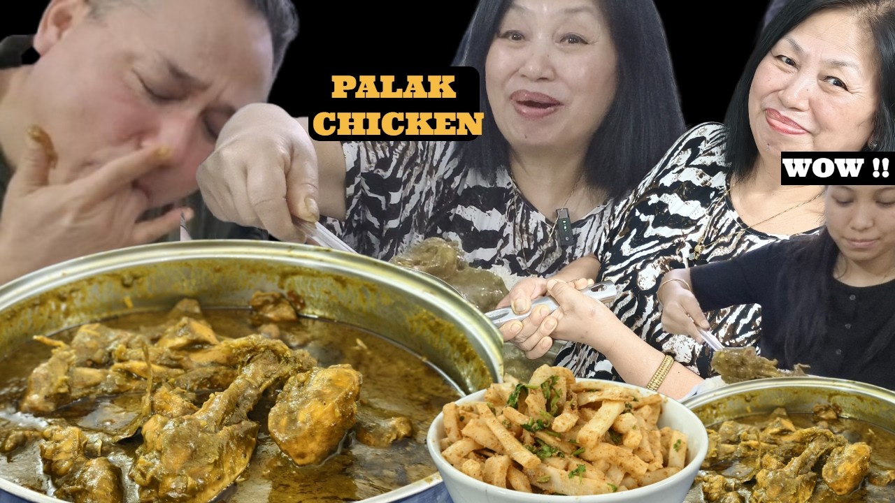 HOTEL STYLE PALAK CHICKEN WHERE HEALTHY MEETS TASTY SAAGWALA CHICKEN SPINACH CHICKEN RECIPE MUKBANG