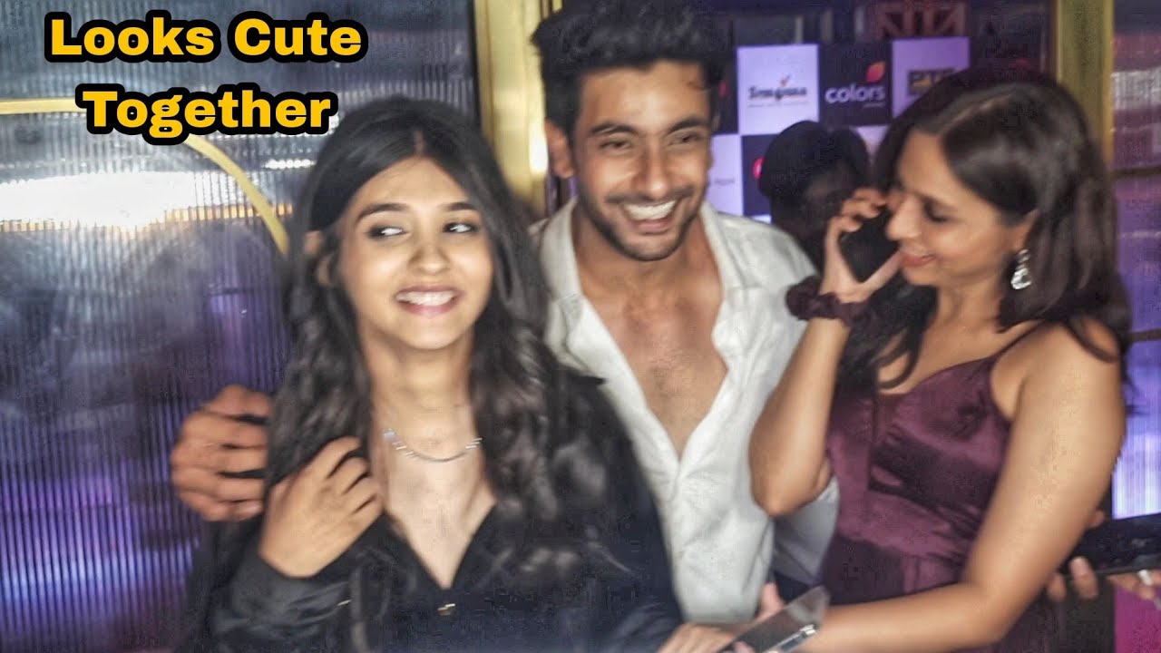 Yeh Rishta Kya Kehlata Hai Pranali Rathod and Imlie Fame Fahmaan Khan Looks Cute Together@IWM Party