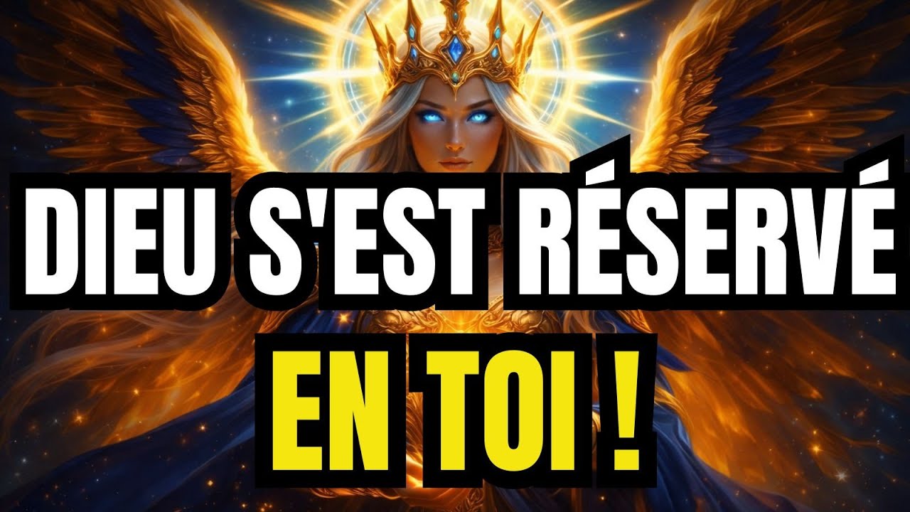 ÉLU(E), DIEU VIENT DE LE DIRE POUR LA PREMIÈRE FOIS — ET C'EST POUR TOI
