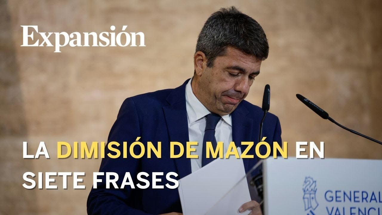 La dimisi&oacute;n de Maz&oacute;n un a&ntilde;o despu&eacute;s de la dana en siete frases