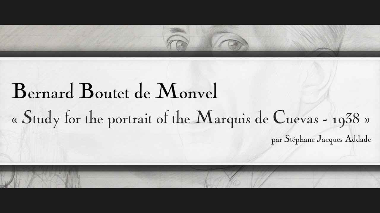 English - Bernard Boutet de Monvel - Study for the portrait of the Marquis de Cuevas - 1938