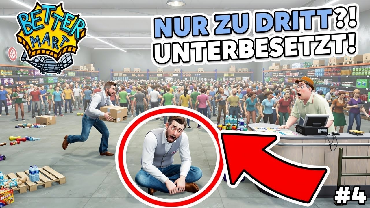 Unterbesetzt im Supermarkt: 3 Leute vs. Chaos 😂 | Better Mart Folge 4