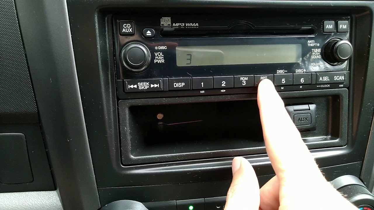 2008 Honda CR-V Clock reset