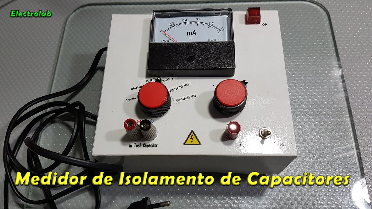 Medidor de isolamento de capacitores - Medidas de fuga em tensões elevadas!