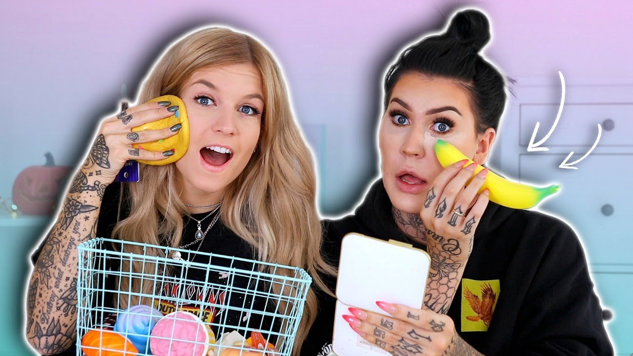 MAKE-UP doen met SQUISHIES?!
