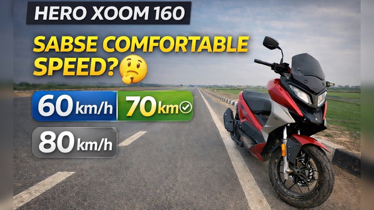 Is Speed Par Hero Xoom 160 Sabse Comfortable Hai? | 60 vs 70 vs 80