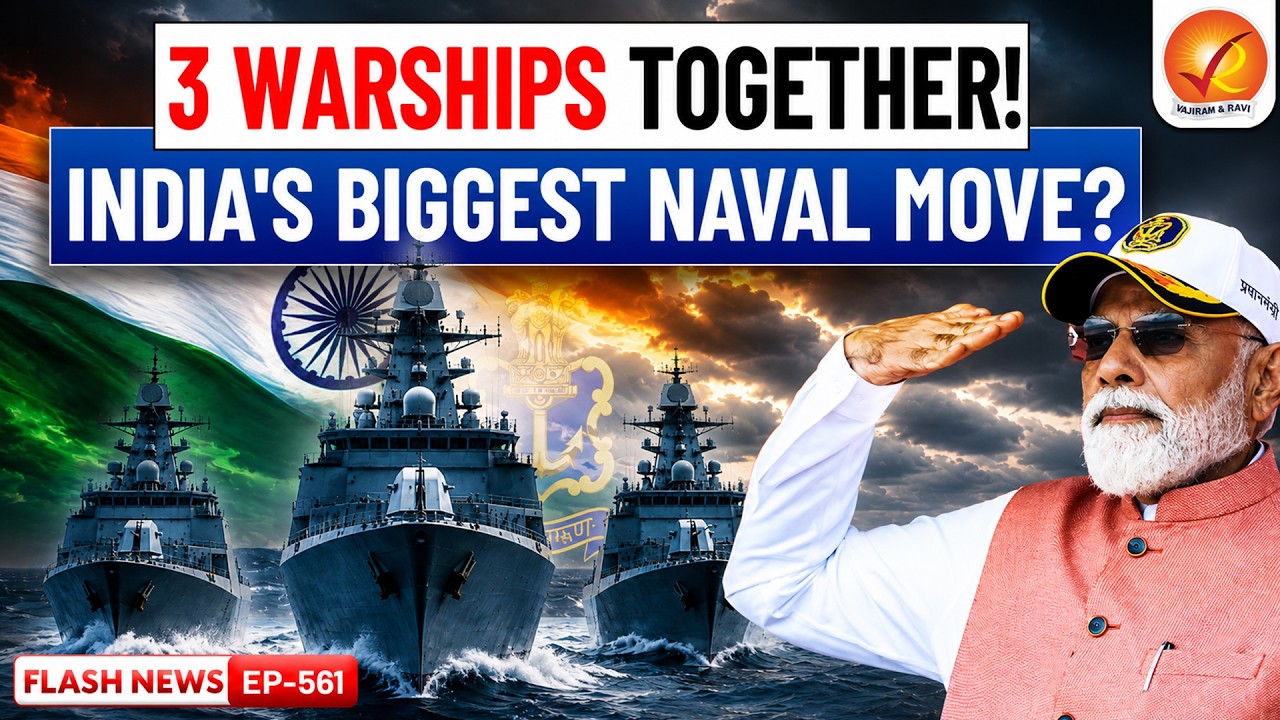 Indian Navy Commissions 3 Indigenous Warships | INS Dunagiri, INS Sanshodhak & INS Agray Explained