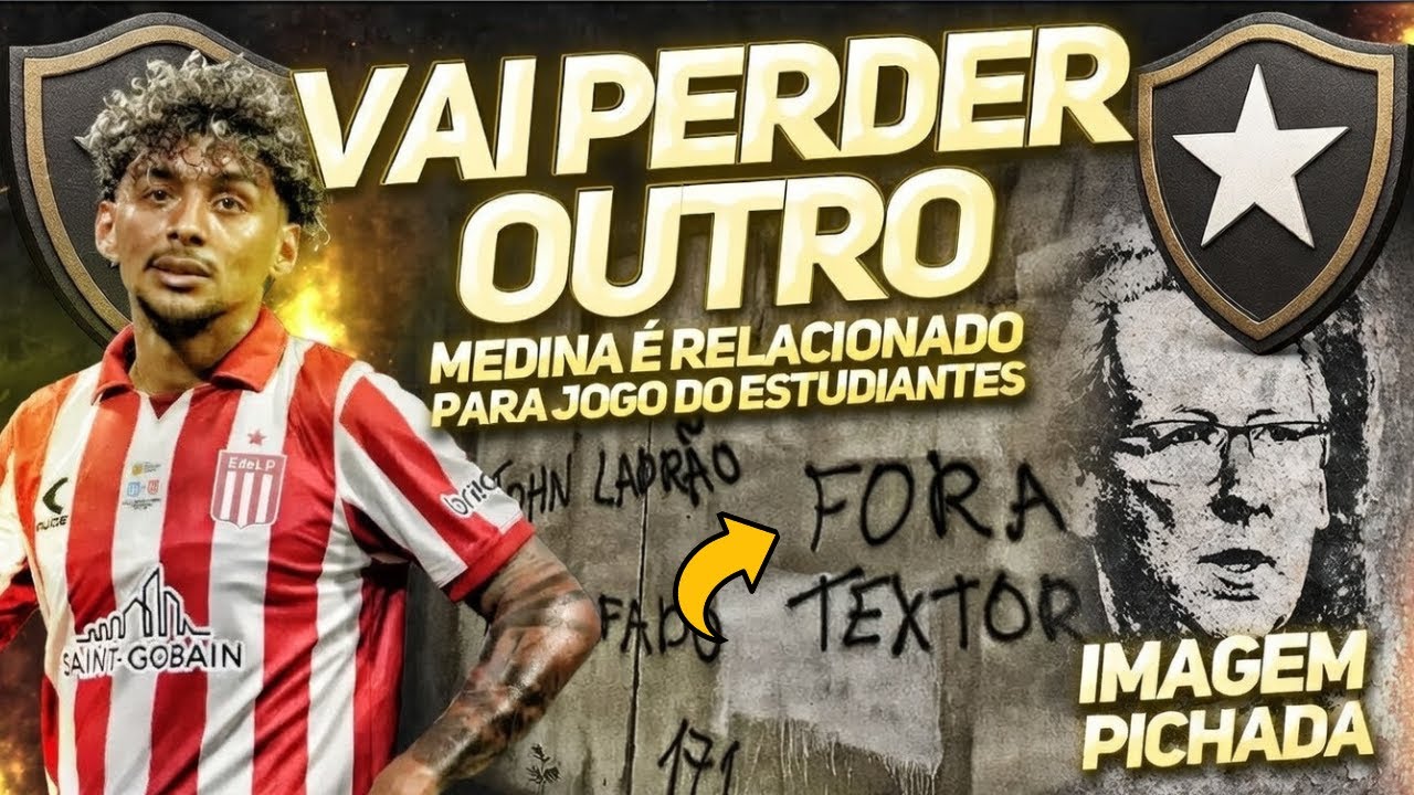 🚨 REVOLTA ESCANCARADA! MUROS DO CT DO BOTAFOGO AMANHECEM PICHADOS CONTRA JOHN TEXTOR 🚨  MEDINA nao