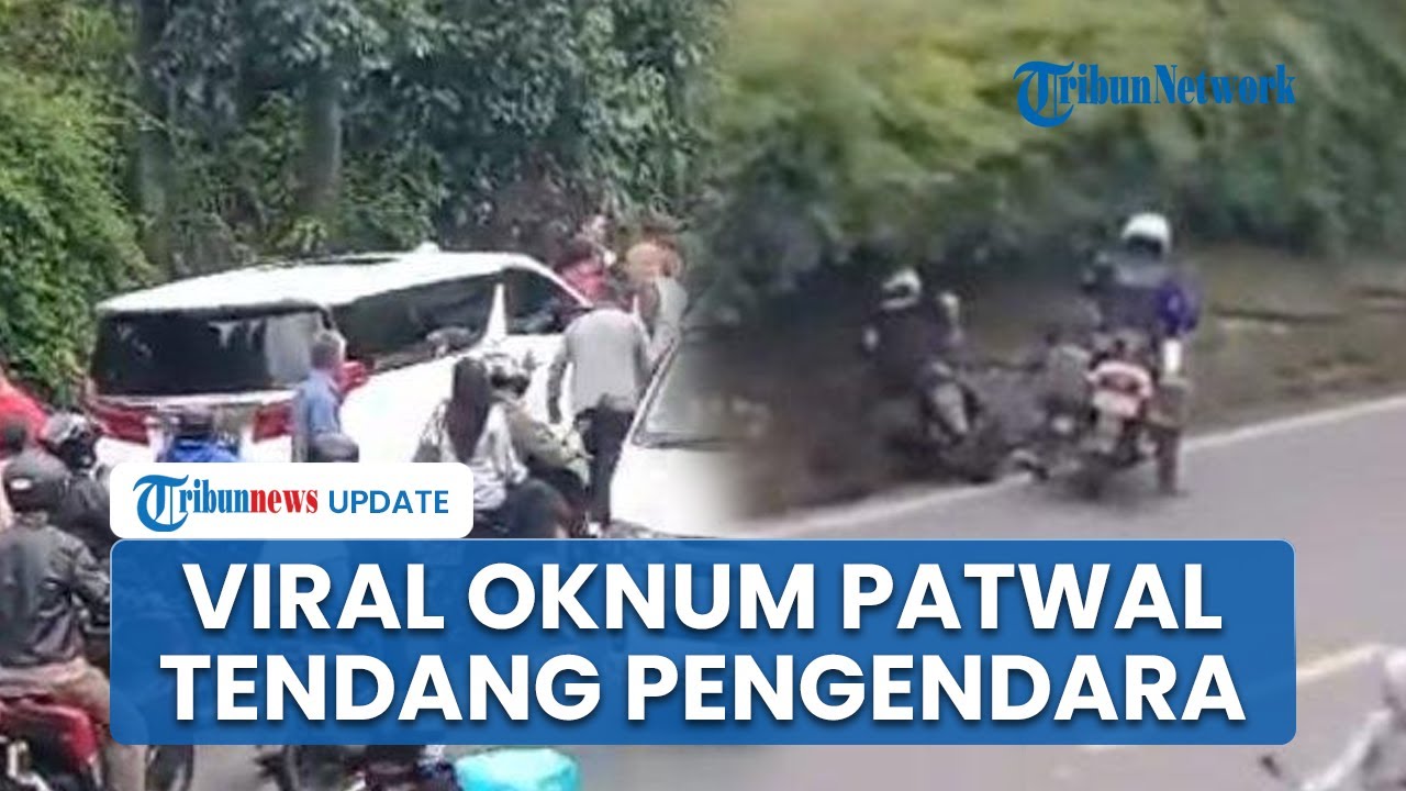 Viral Video Oknum Patwal Tendang Motor di Puncak Bogor, Langsung Kabur saat Disoraki Warga