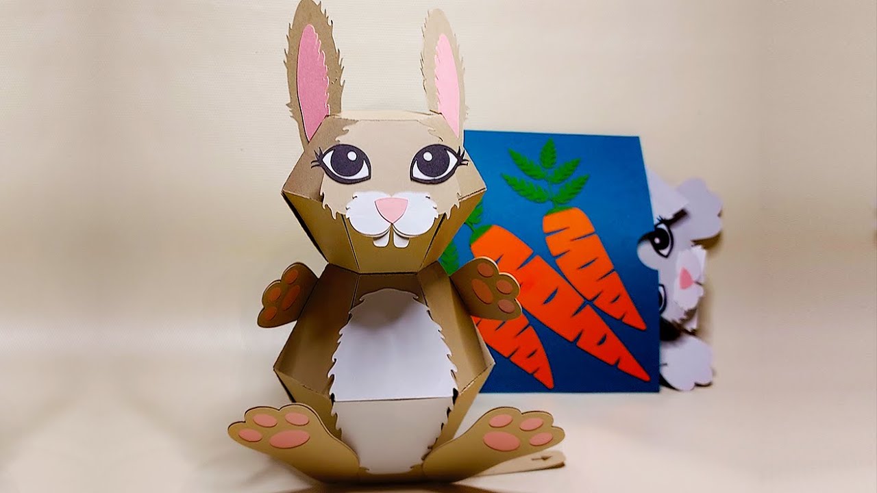 3D Bunny Pop-up Surprise Ball Tutorial