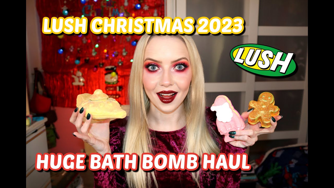 LUSH CHRISTMAS RANGE 2023 | HUGE BATH BOMB HAUL!! 🎄