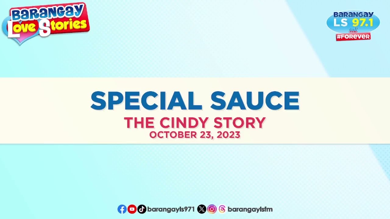 SPECIAL SAUCE - CINDY | Papa Dudut | Barangay Love Stories