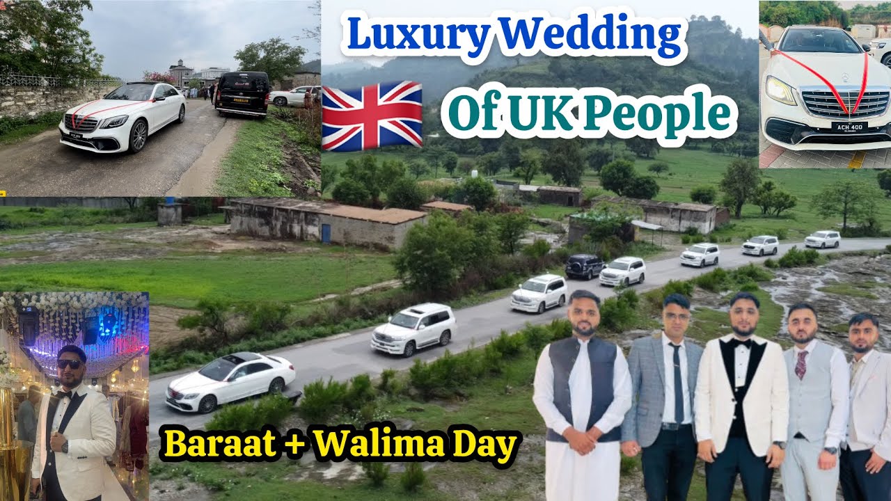 Luxury Wedding of Uk People 🇬🇧 | Baraat + Walima Day | Raees Morquee Islamghar | Mohsin’s Wedding 💒