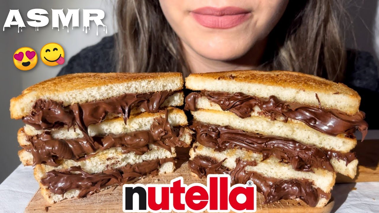 ASMR NUTELLA SANDWICH PARTY | EATING SOUNDS (NO TALKING) | MUKBANG ITA 먹방 | ASMR SUB ENG | ASMR ITA