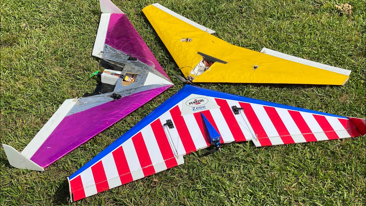 Foam Board Flying Wings (build)