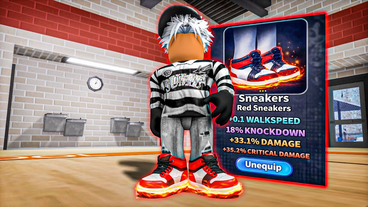 Драка в школе в Roblox вышла из-под контроля после того, как я получил эти кроссовки.