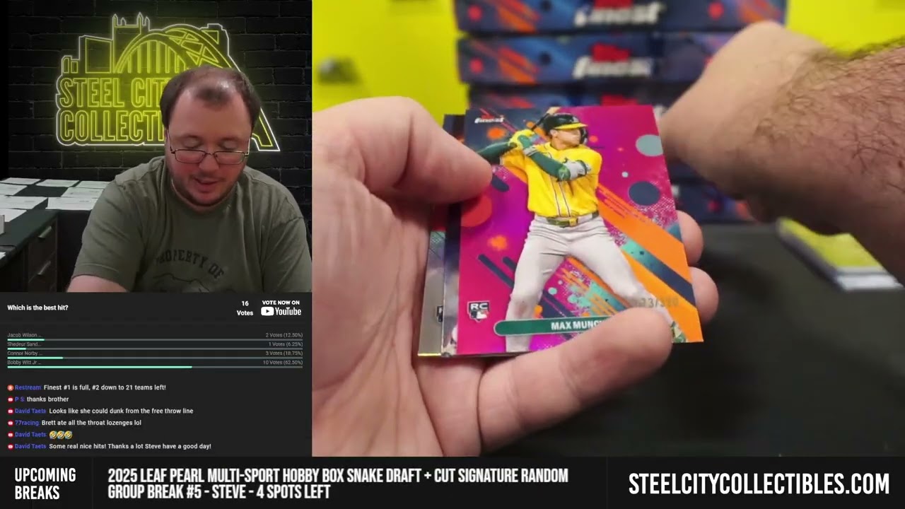 2025 Topps Finest Baseball Hobby 8-Box Case PICK YOUR TEAM Group Break #1 - Steve