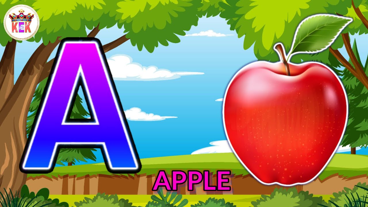 A for Apple phonics song,  apple ball cat dog, abcd video, kids abcd full video , abcd, KEK