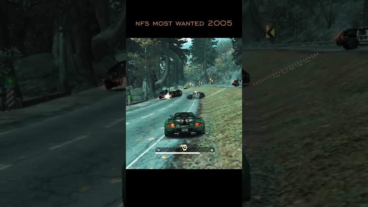 police makes a way... nfs most wanted 2005 #needforspeedmostwanted #policecars #gaming