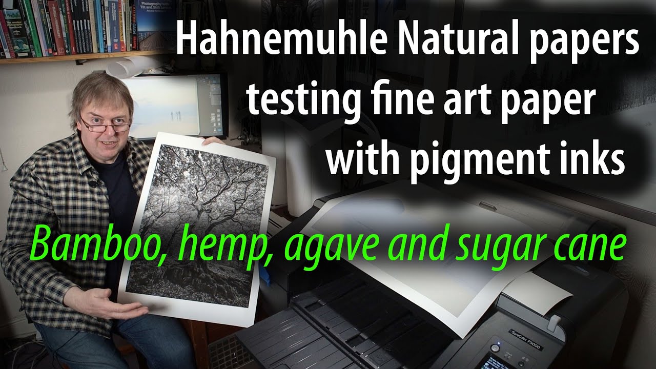 Hahnemuhle natural line art papers.Testing fine art papers for colour and B&W prints