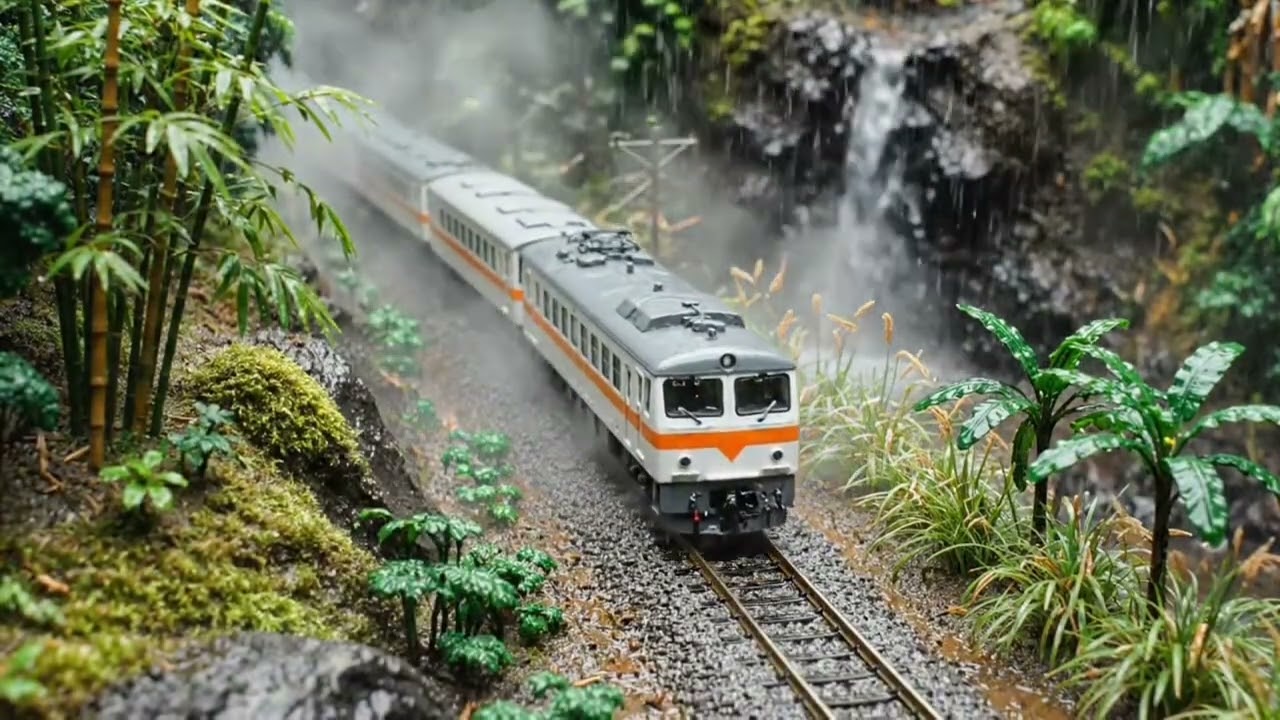 wadidaw !!!! kereta api bagus banget melewati pegunungan 7