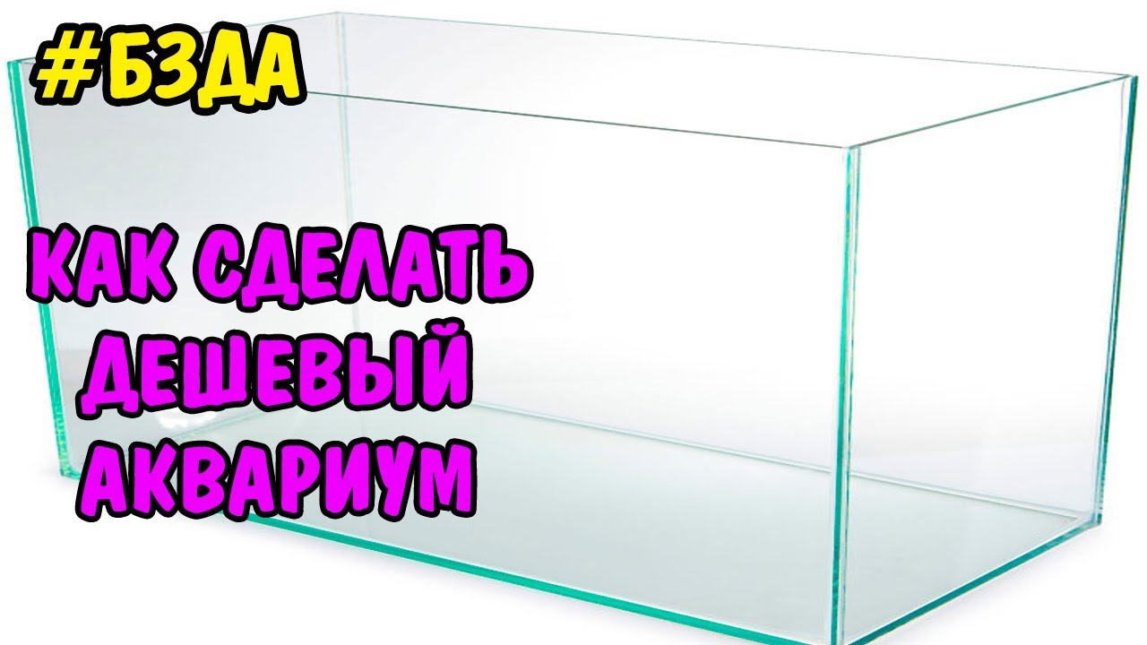 #БЗДА №1 КАК СДЕЛАТЬ ДЕШЕВЫЙ АКВАРИУМ