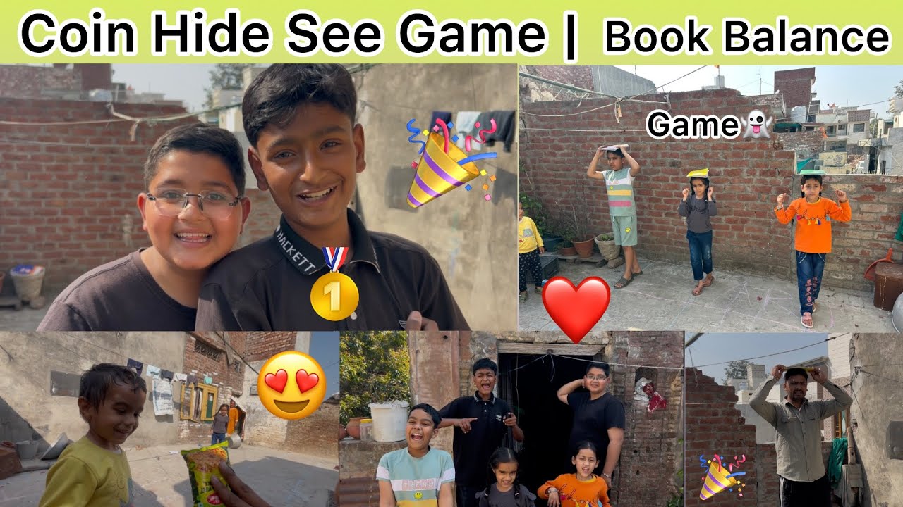 Book Balance Game | Coin Hide see | Saturday vlog 