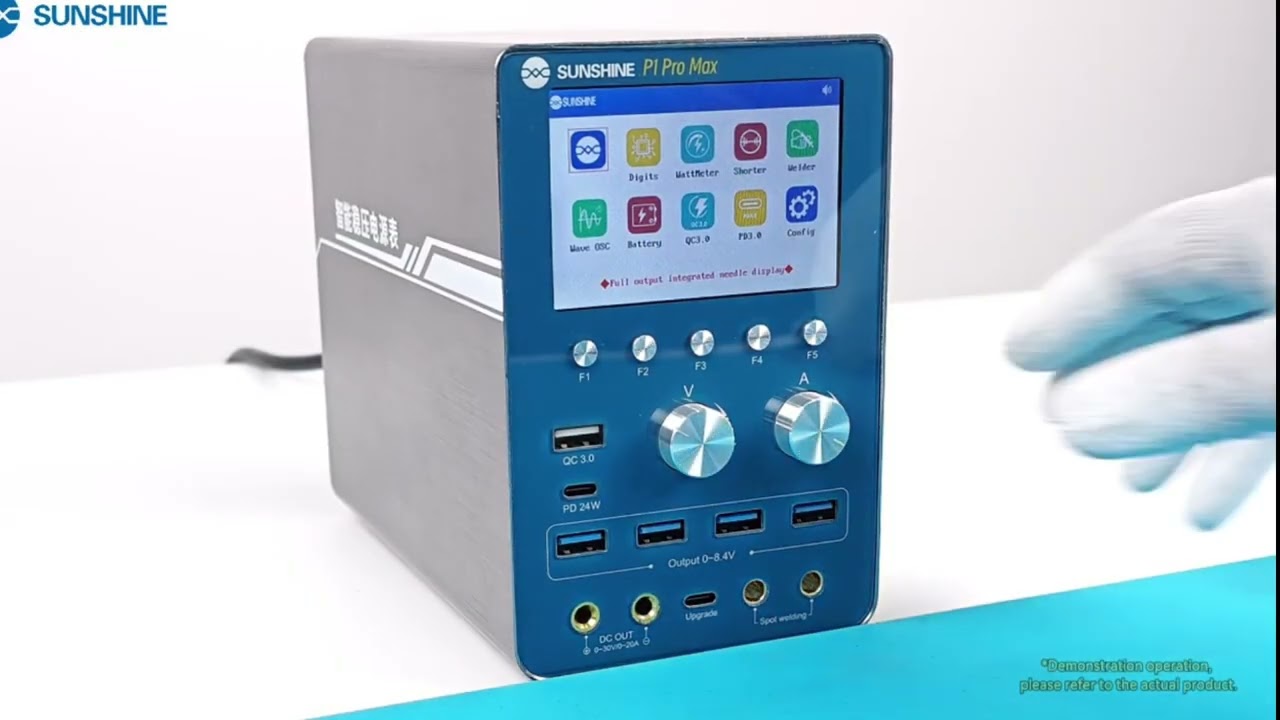 #مركزالمهندس   SUNSHINE P1 Pro Max smart regulated power supply.   الشرح عن البور صبلاي p1pro max