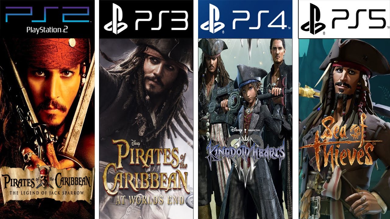 Pirates of the Caribbean PlayStation Evolution PS2 - PS5 #gamehistory#evolutiongame