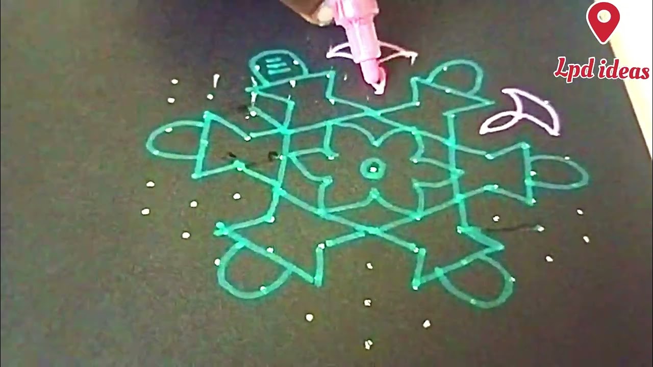 MAHA SHIVARATHIRI Sivan kolam | Lord shivan lingam Dot kolam | Lingam easy kolam | Pulli kolam | Lpd
