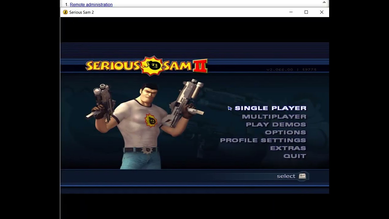 How to dedicate server Serious Sam 2 (LAN CO-OP)