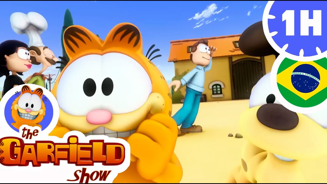 Garfield é o capitão!  Compilação de episódios engraçados! 🏴‍☠️🐱⛵😂