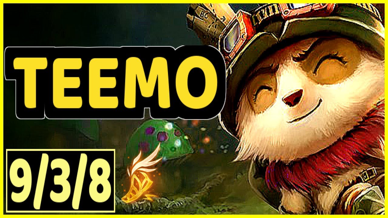 TEEMO VS SION - 9/3/8 KDA TOP GAMEPLAY CHALLENGER I