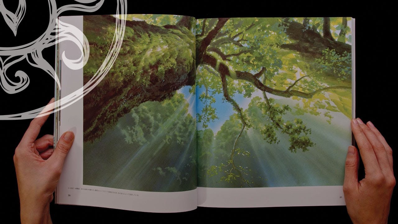 Oga Kazuo Animation Studio Ghibli Artworks 2 Japan Edition (Book Flip Through )