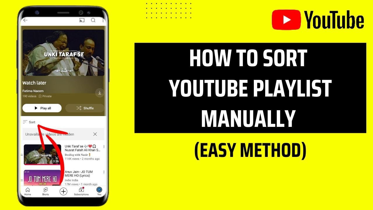 How To Sort YouTube Playlist Manually
