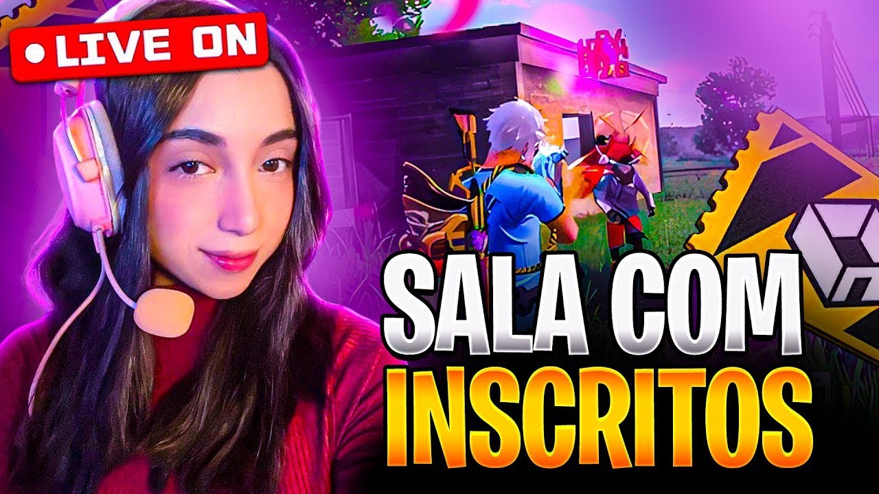 ​💜TO DE VOLTA!!! JOGANDO COM INSCRITOS💜4V4 E 6V6 💜 FREE FIRE AO VIVO💜 AMORA_LINS ON💜#50k