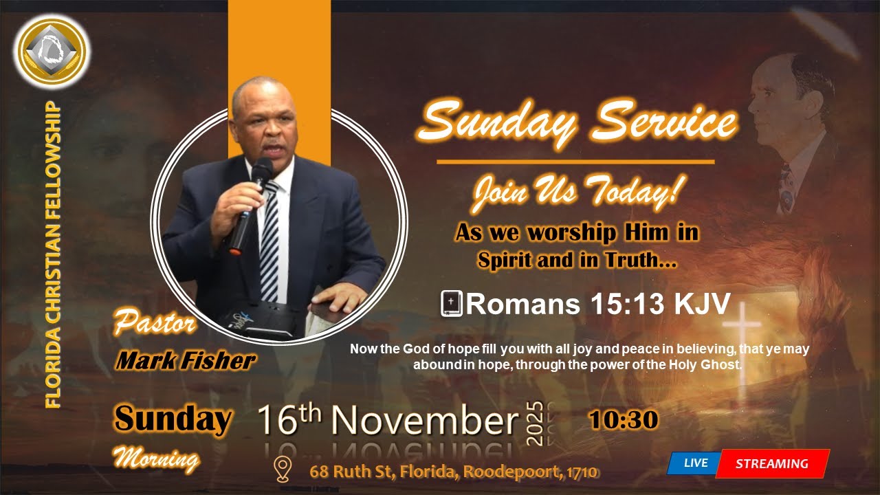 Sunday 16th of November 2025 | Pastor Mark Fisher | God's Divine Provided Approach