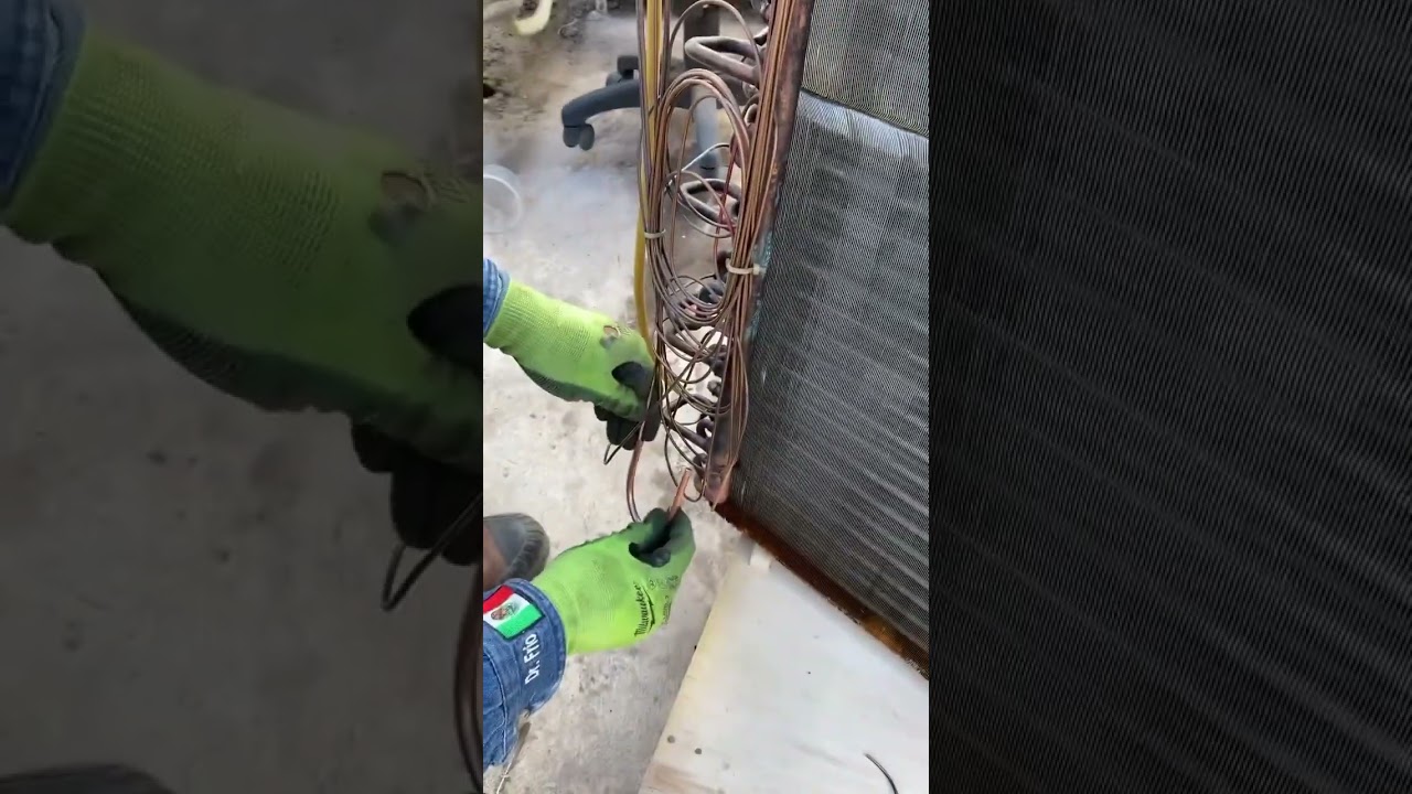 Como arreglar fuga de refrigerante de aire acondicionado 5 toneladas 