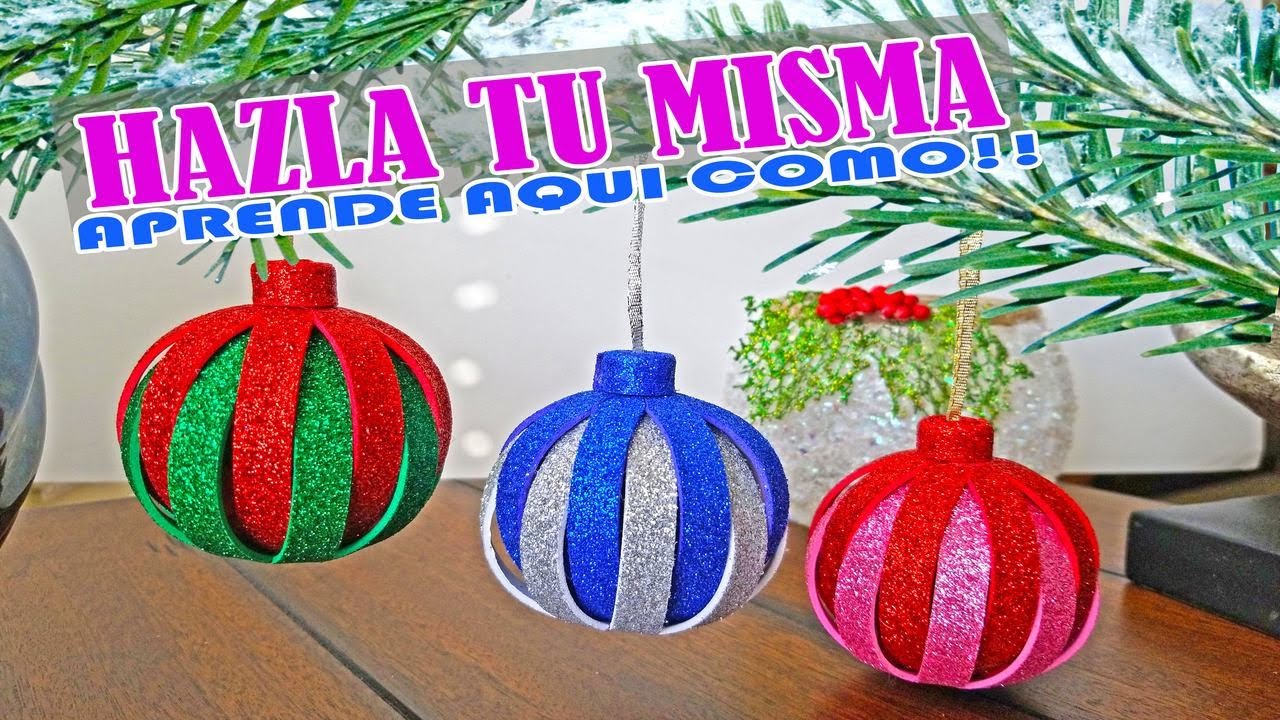 🎅🏻 ADORNOS NAVIDAD 🌲 HAZ TUS PROPIAS ESFERAS DE NAVIDAD CON FOAMI - Adornos de NAVIDAD 2022-2023 ❄️