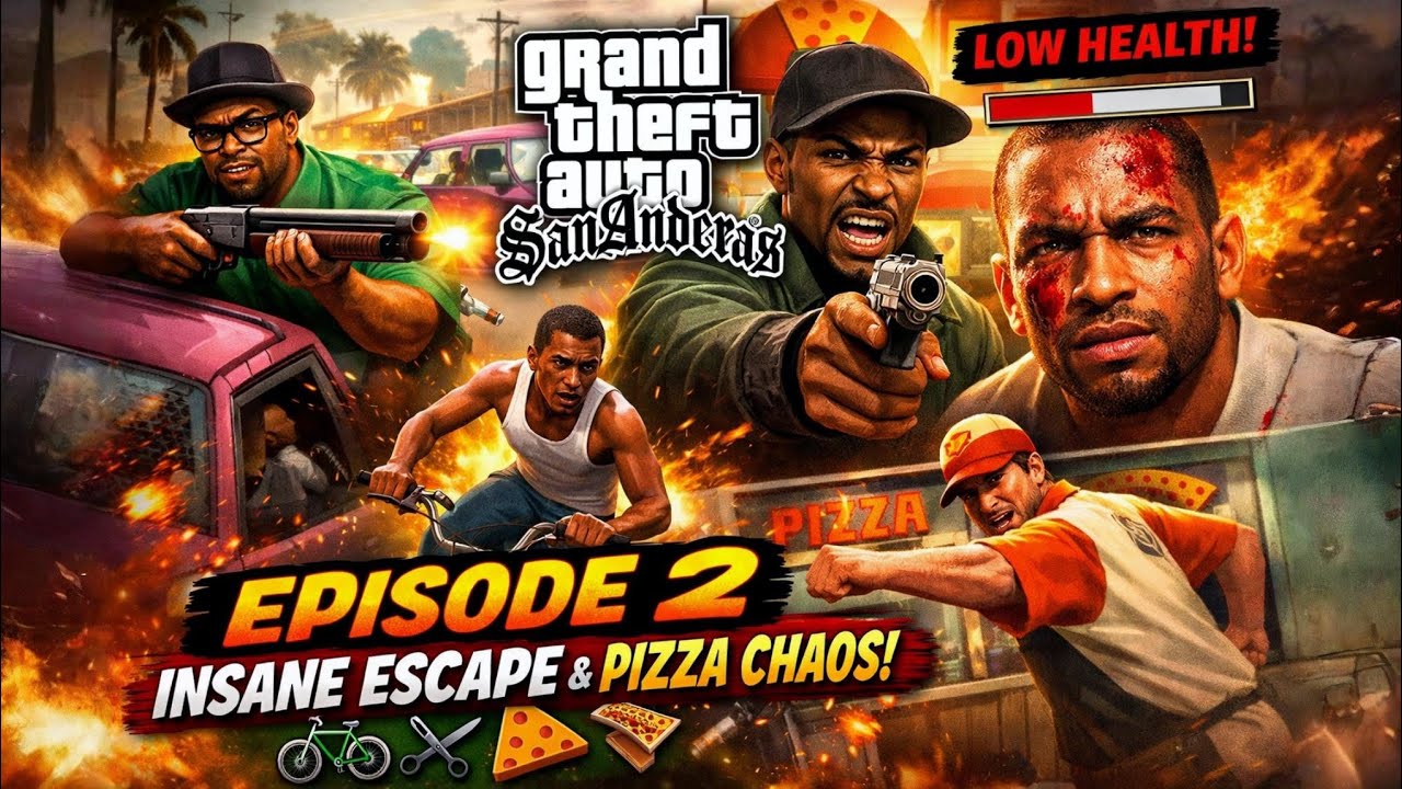 GTA San Andreas Episode 2 | Ballas Se INSANE Escape 😱 | Big Smoke Mission Gameplay